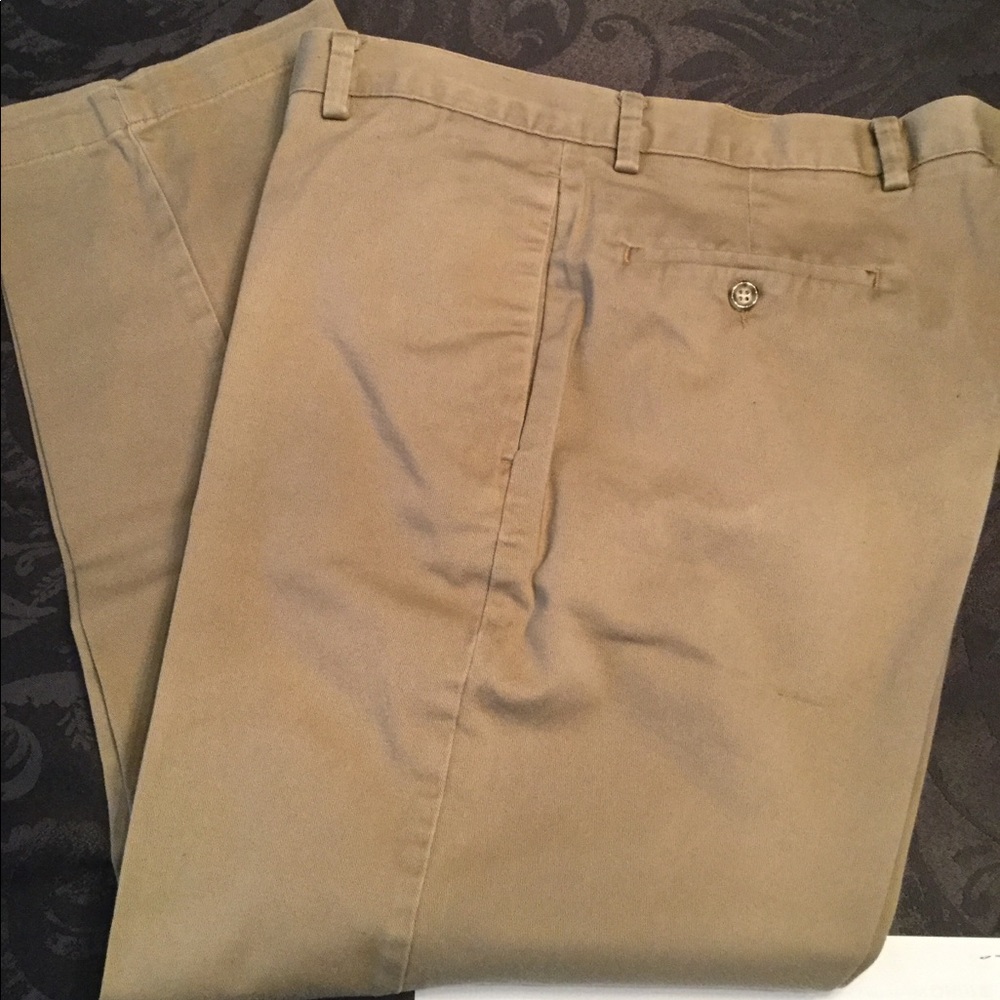 Dockers stretch twill wrinkle free pants 38x30 tan